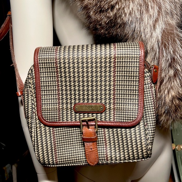 Polo Ralph Lauren Handbags - 90’s houndstooth Polo Ralph Lauren Crossbody